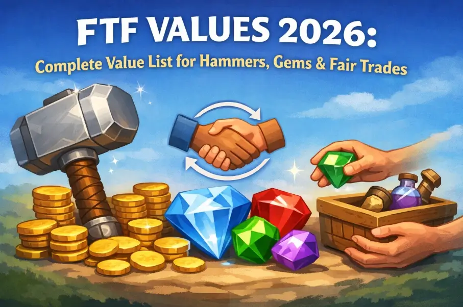 FTF value list guide for Flee the Facility hammers and gemstones